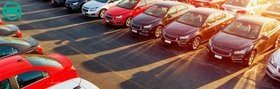 Car parked in parking lot
