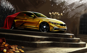Game of Thrones BMW 3 Series performs a service 
