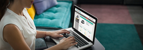 GAP Insurance online - lady shopping looking to buy