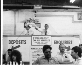 Used car auction - auctioneer