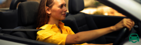 Woman driving