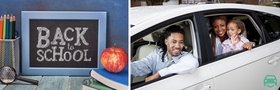 Family in a car